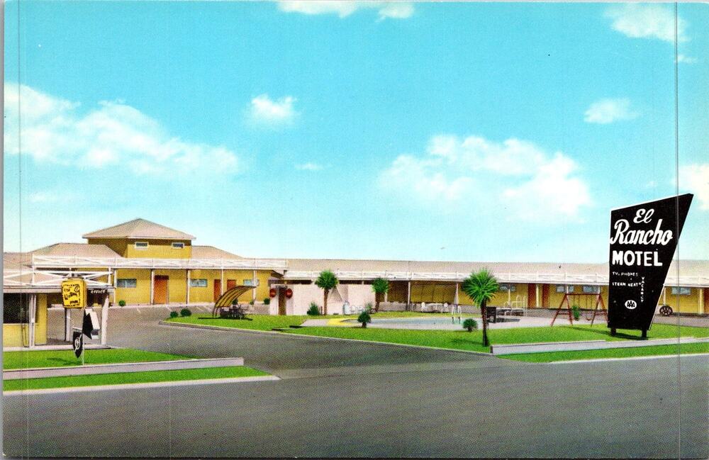 El Rancho Motel in Fort Stockton in Texas Vintage Postcard SP17-25